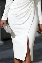 Alexia | Women Asymmetric One Shoulder Wedding Guest Midi Dress