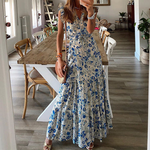 Lily | Women's Floral Wrap Maxi Dress