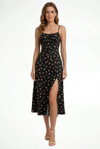 Lisa | Women Floral Sleeveless Summer Boho Midi Dress