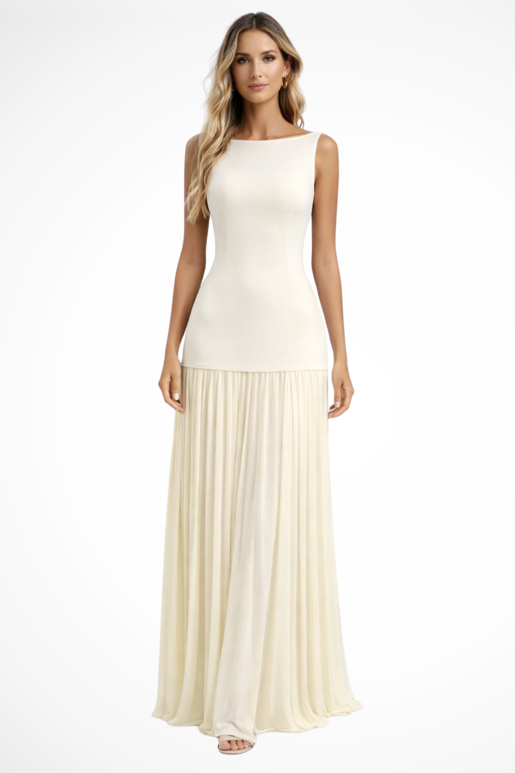 Elene | Women Elegant Pleated Formal Maxi Dress