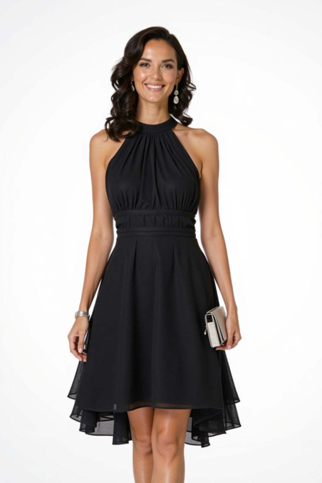 Celeste | Women Layered Ruffle Backless Mini Dress