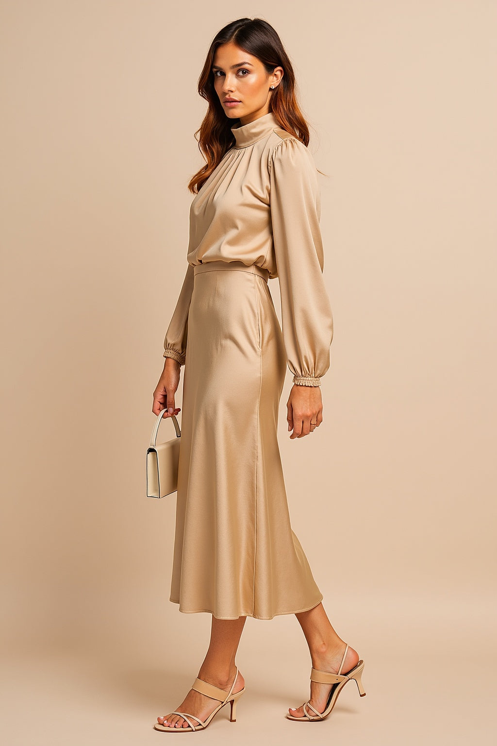 Zara | High Waist Midi Dress