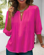 Alice | Women's Elegant Pintuck Blouse