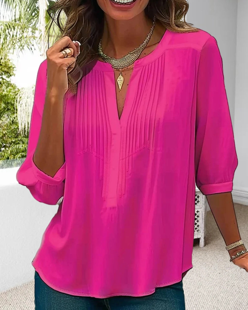 Alice | Women's Elegant Pintuck Blouse
