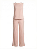 Sharon | Women's Sleeveless Top & Wide Leg Trouser Co-ord Set
