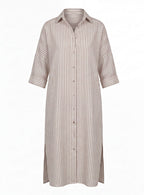 Jenny | Women's Striped Maxi Shirt Dress