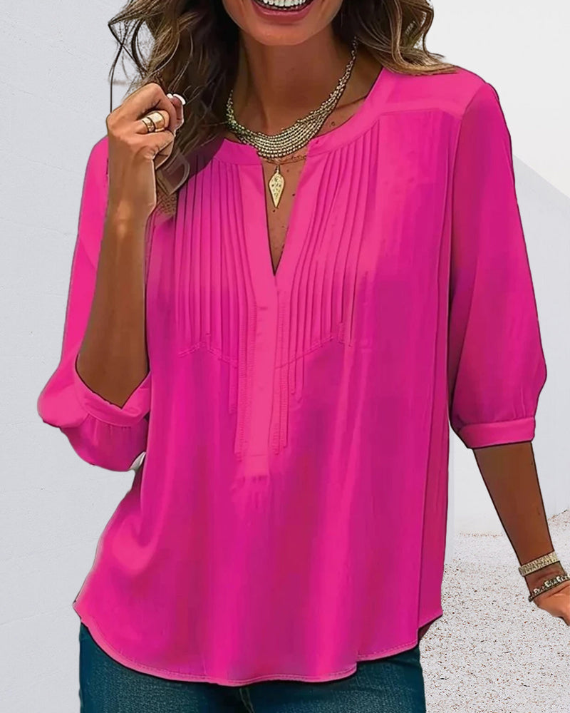 Alice | Women's Elegant Pintuck Blouse