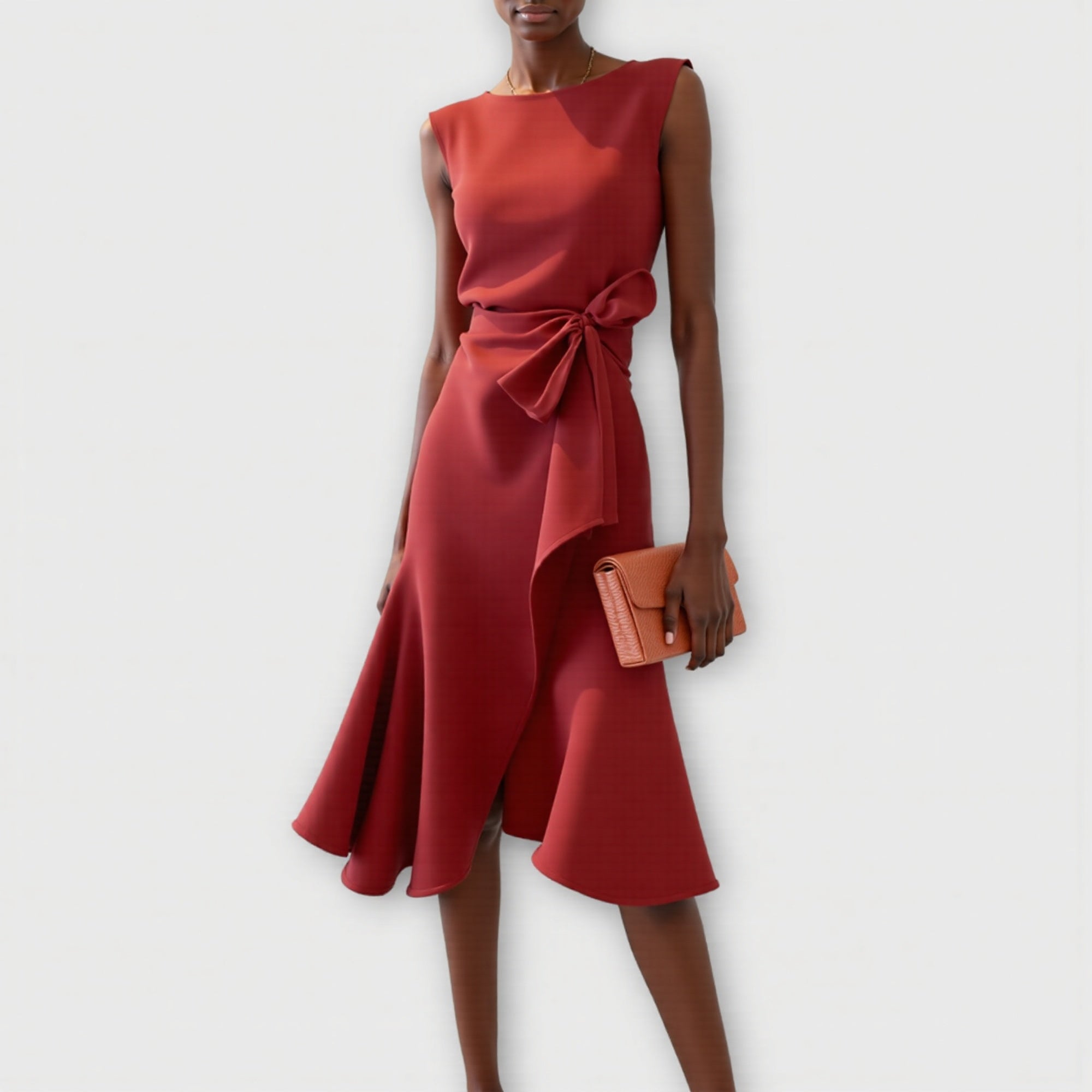 Celeste | Gathered Midi Dress