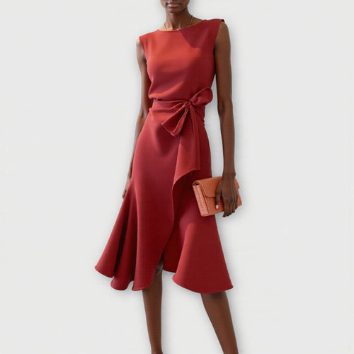 Celeste | Gathered Midi Dress