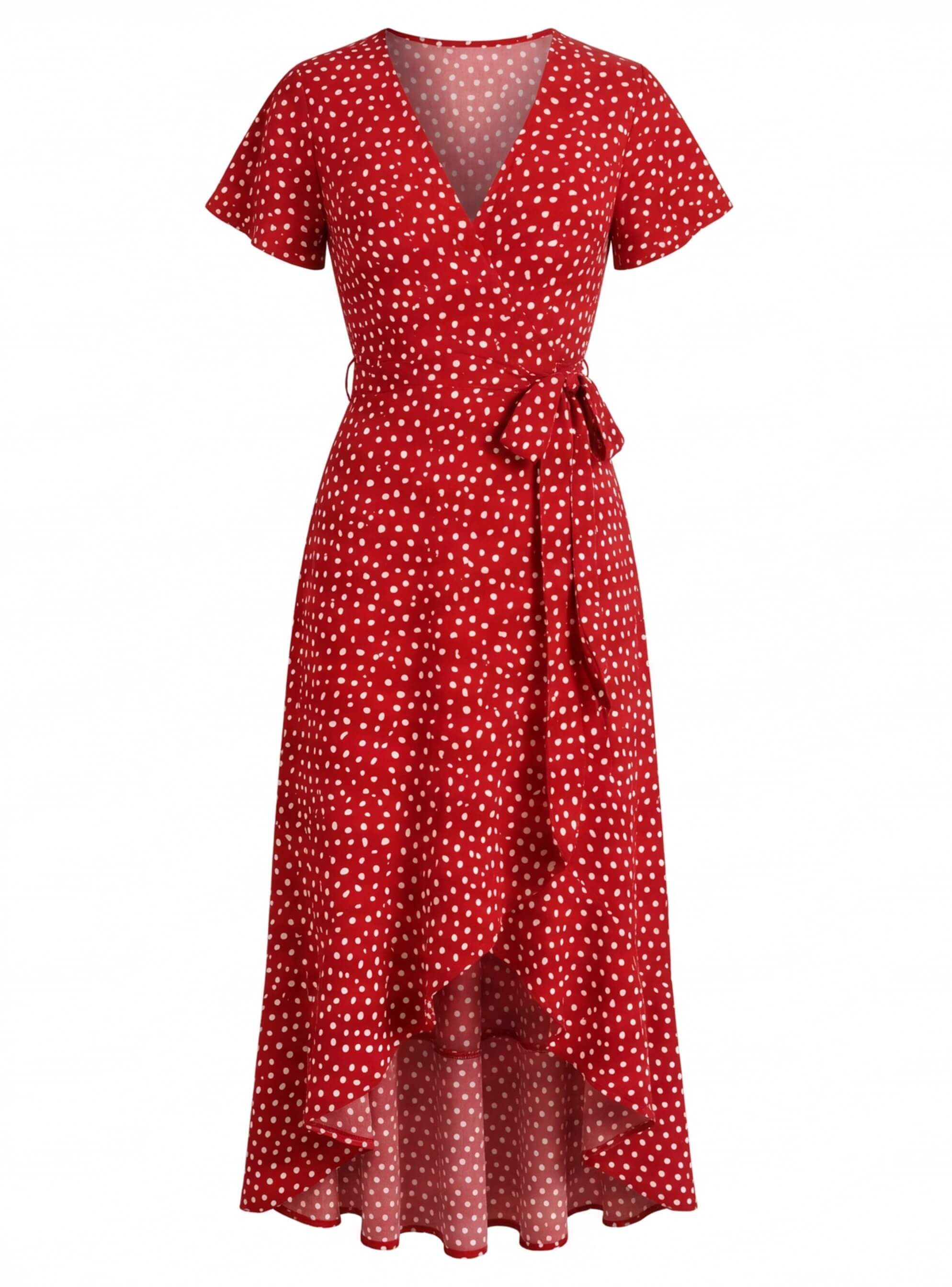 Diane | Women's Ditsy Print Wrap Midi Dress