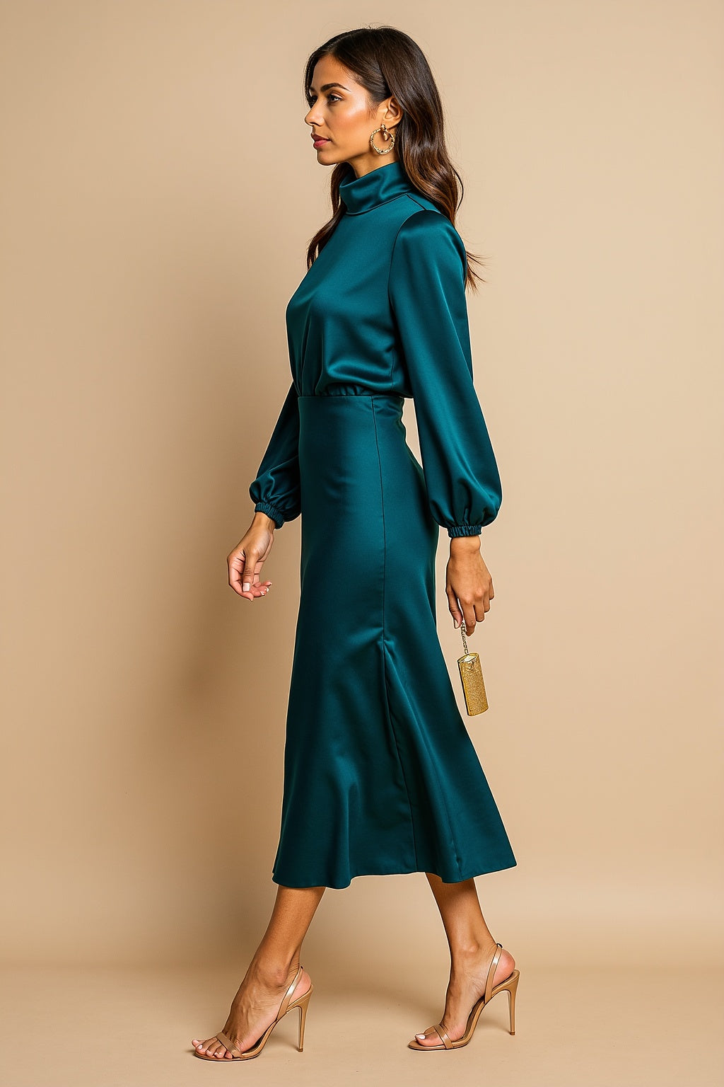 Zara | High Waist Midi Dress