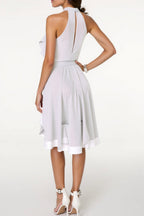Celeste | Women Layered Ruffle Backless Mini Dress