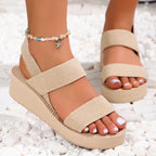 Nora | Women's Elastic Strap Platform Sandal