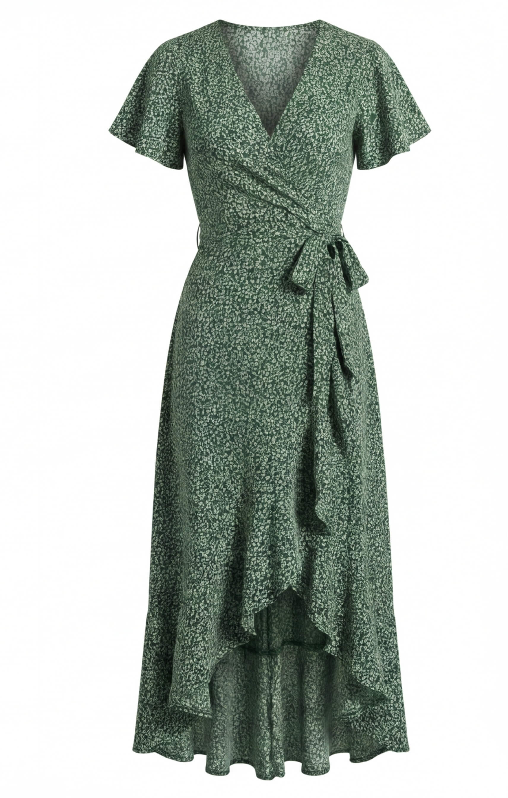 Diane | Women's Ditsy Print Wrap Midi Dress