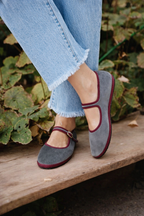Lilian | Women Round Toe Buckle Strap Mary Jane Ballet Flats