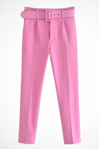 Georgina | Women's Tailored Belted Blazer & Slim-Leg Three-Piece Suit Set