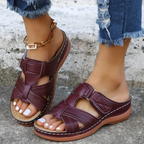 Rosa | Women's Velcro Cut-Out Comfort Sandal