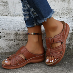 Rosa | Women's Velcro Cut-Out Comfort Sandal