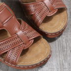 Rosa | Women's Velcro Cut-Out Comfort Sandal