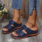 Rosa | Women's Velcro Cut-Out Comfort Sandal