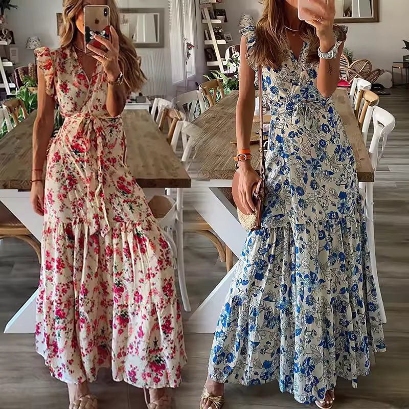 Lily | Women's Floral Wrap Maxi Dress