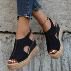 Molly | Women's Shimmer Platform Wedge Sandal