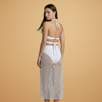 Ruby | Women's Twist Bralette & Sheer Lace Maxi Skirt Set
