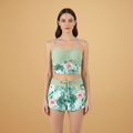 Jade | Women's Ruched Cami Top & Floral Print Shorts Set