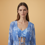 Grace | Women's Tie Dye Kimono & Bikini Set