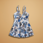 Sara | Women's Tropical Print Halter Swimdress
