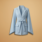 Mia | Women's Belted Oversized Blazer with Flared Sleeves