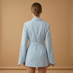 Mia | Women's Belted Oversized Blazer with Flared Sleeves