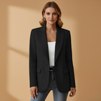 Ruby | Women's Oversized Single Button Notch Lapel Blazer