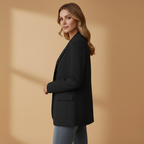 Ruby | Women's Oversized Single Button Notch Lapel Blazer