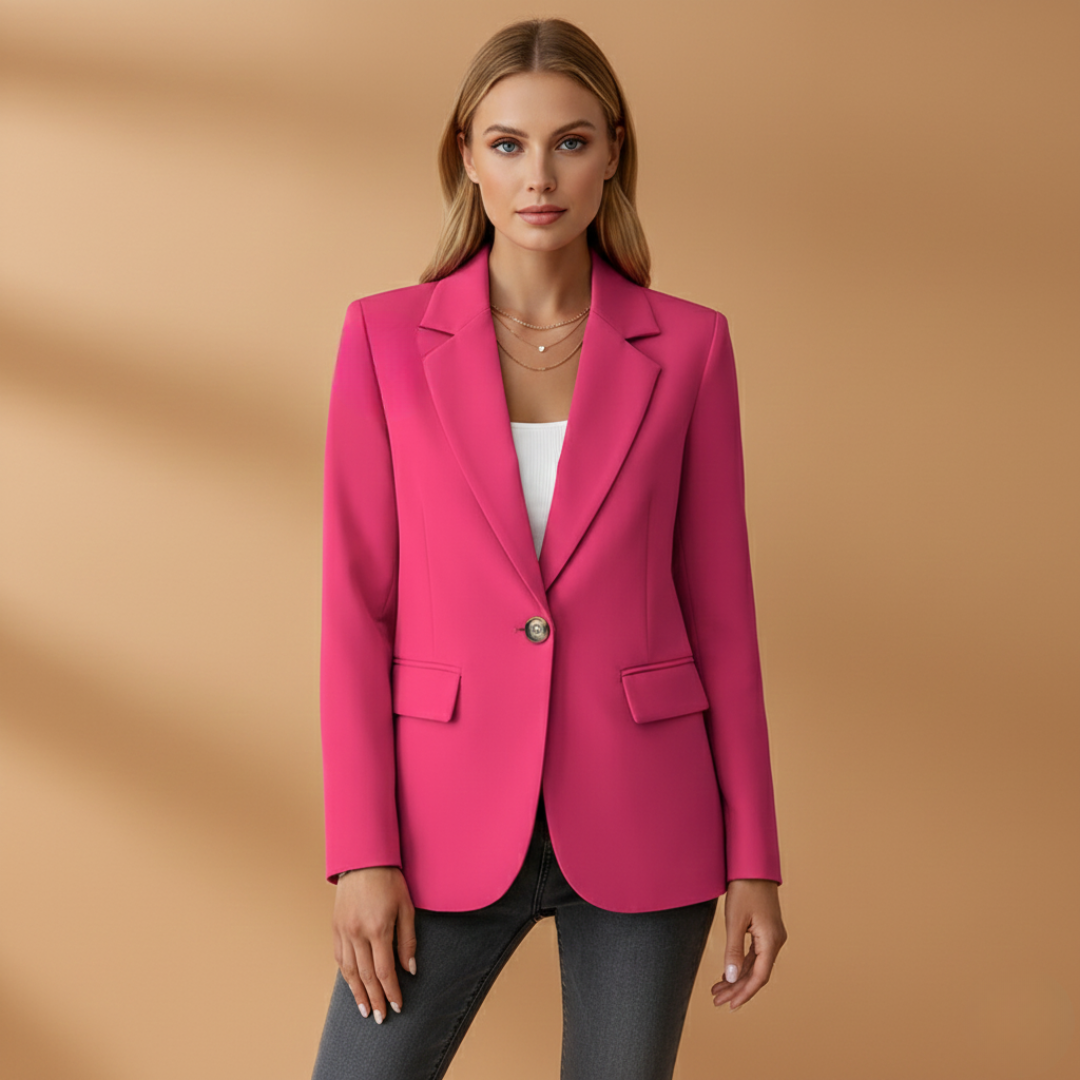 Ruby | Women's Oversized Single Button Notch Lapel Blazer