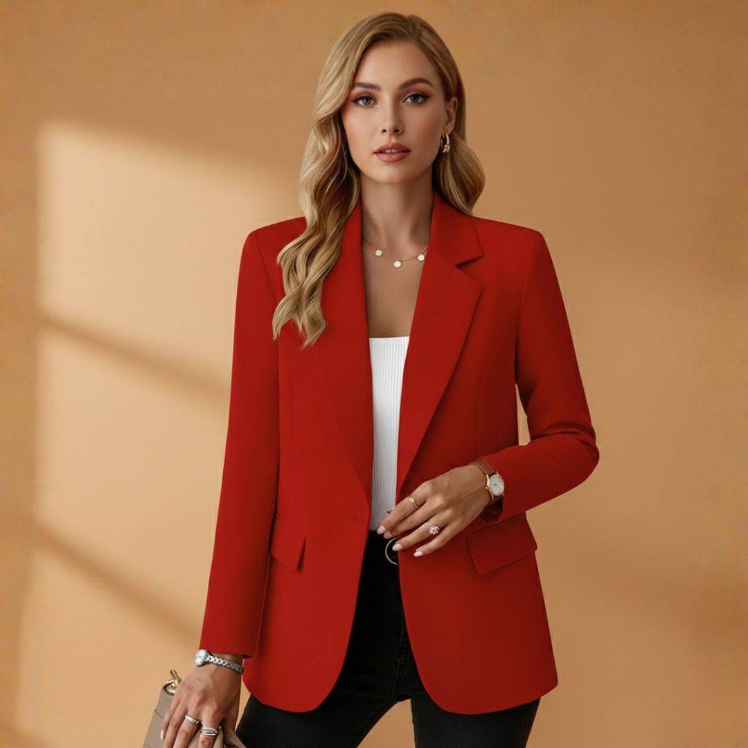 Ruby | Women's Oversized Single Button Notch Lapel Blazer