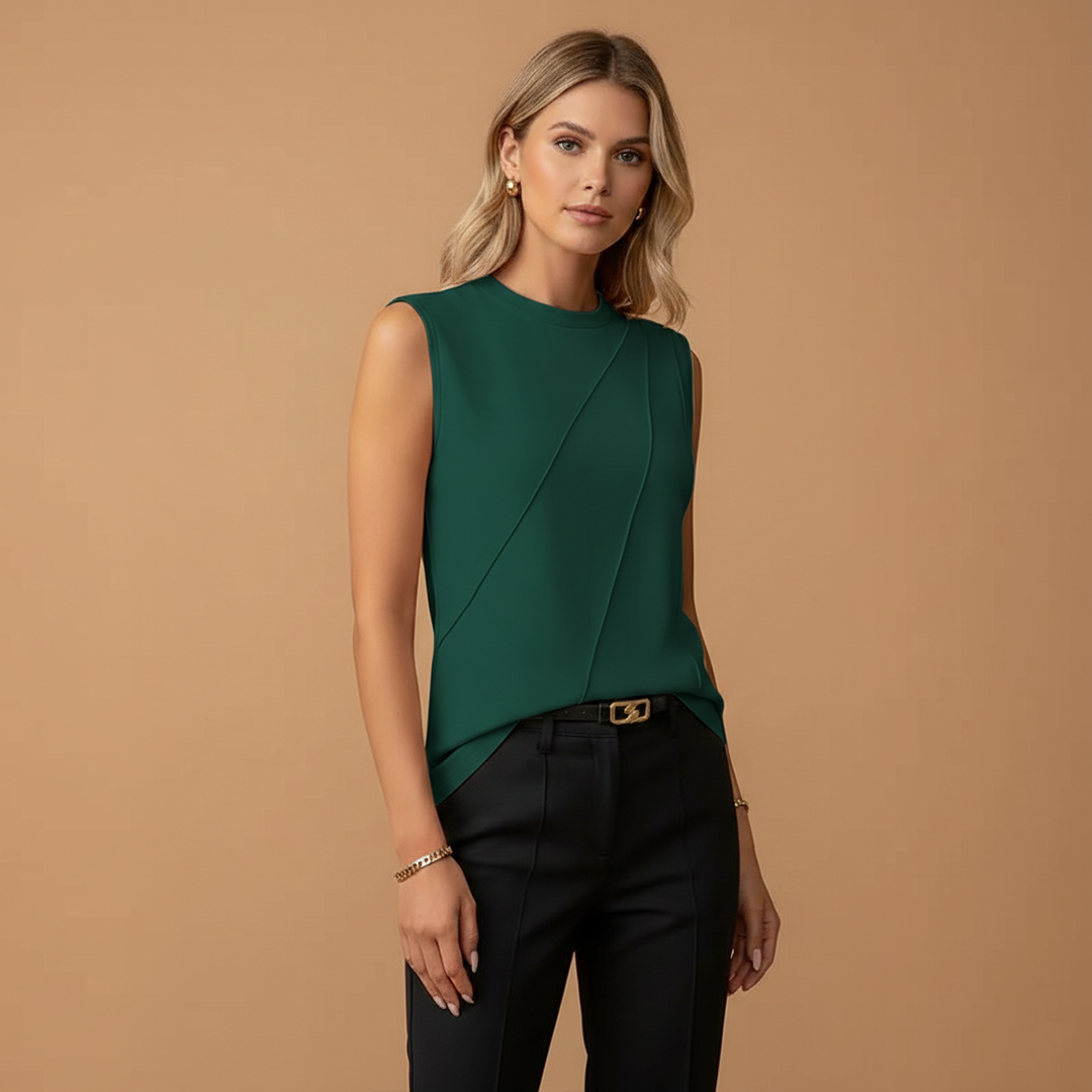 Lily | Women's Seam Detail Sleeveless Shell Top