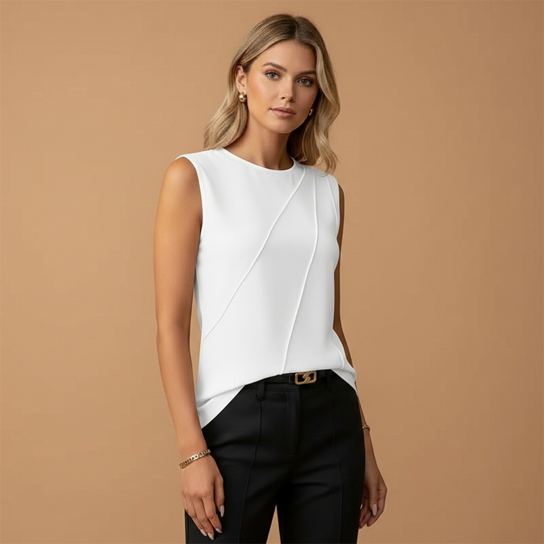 Lily | Women's Seam Detail Sleeveless Shell Top