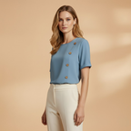 Sophie | Women's Button Detail Short Sleeve Blouse