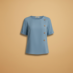 Sophie | Women's Button Detail Short Sleeve Blouse