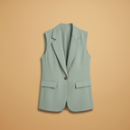 Daisy | Women's Sleeveless Single Button Blazer Vest