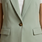 Daisy | Women's Sleeveless Single Button Blazer Vest
