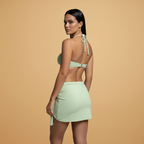 Zoe | Women's Ring Detail Bandeau Bikini & Wrap Skirt Set