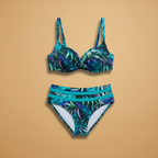 Holly | Women's Tropical Print Underwired Bikini Set