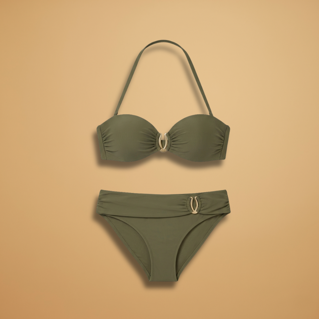 Sandra | Women's Ring Detail Bandeau Bikini Set