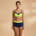 Diane | Women's Colour Block Underwired Bikini & Shorts Set