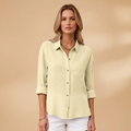 Emma | Women's Relaxed Linen Shirt with Chest Pocket