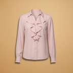Katie | Women's Ruffle Front Chiffon Blouse