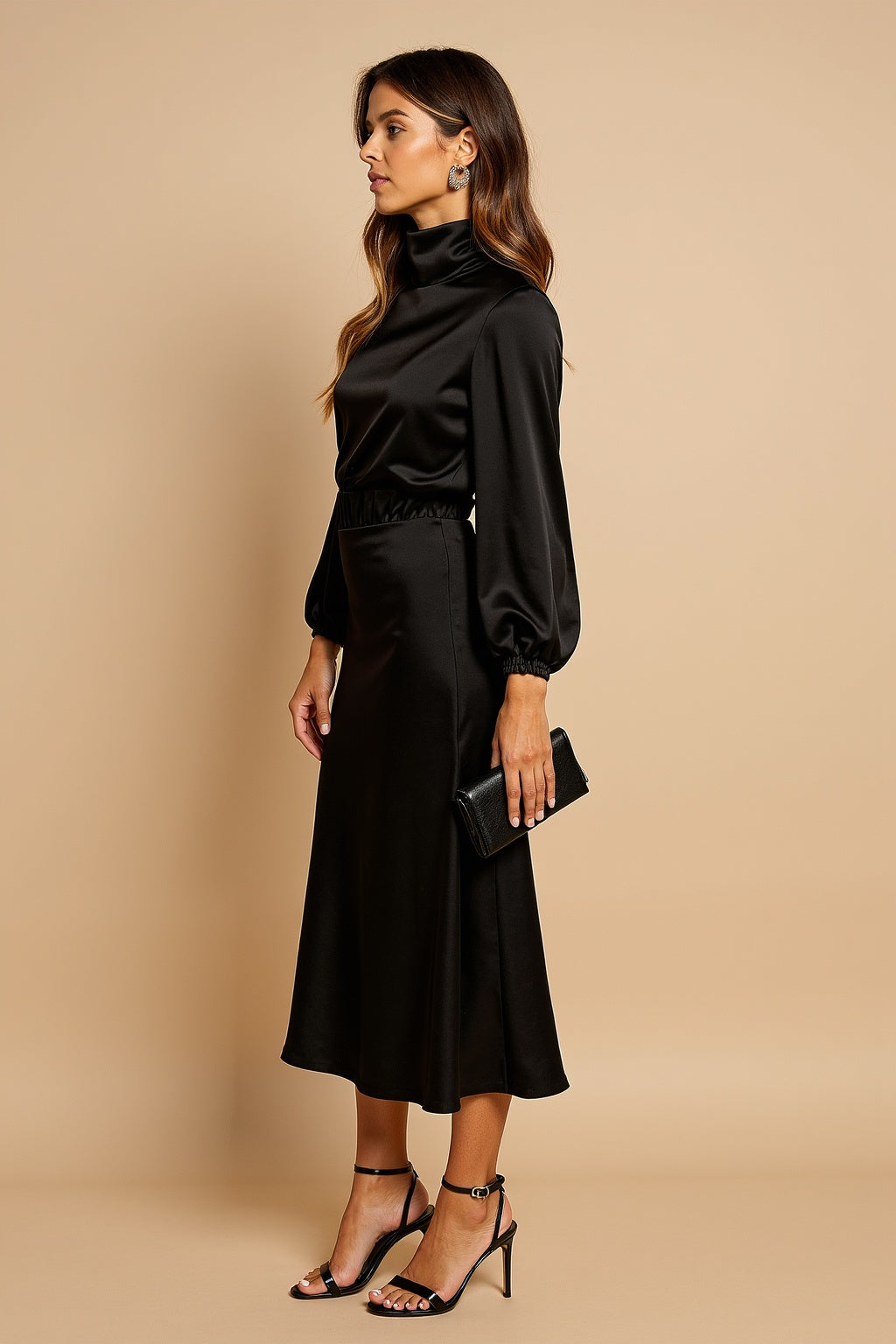 Zara | High Waist Midi Dress