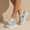 Molly | Women's Shimmer Platform Wedge Sandal